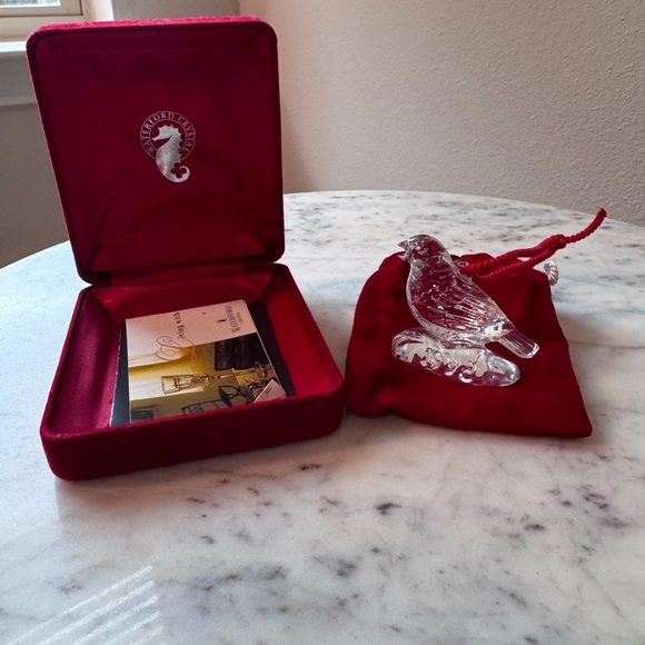 Waterford Crystal VTG Four Calling Birds 12 Days of Christmas Ornament - 1998 - Picture 4 of 4
